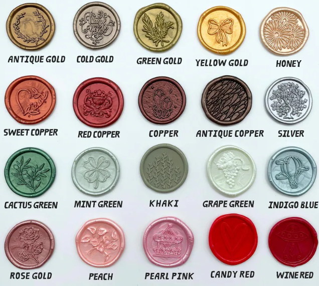 Seal Stickers: 40 Colors