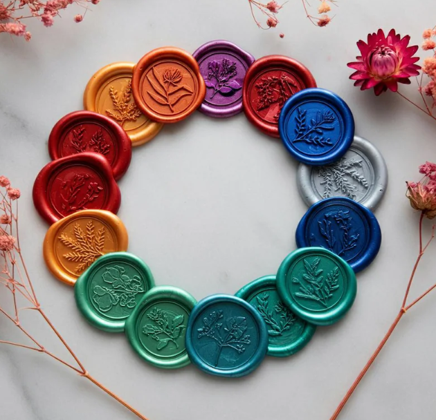 Seal Stickers: 40 Colors